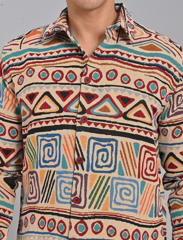 Shop Native Bull Shacket Printed Shirt - 02