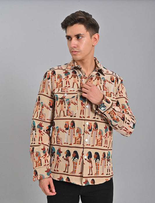Native Bull Shacket Printed Shirt - 03