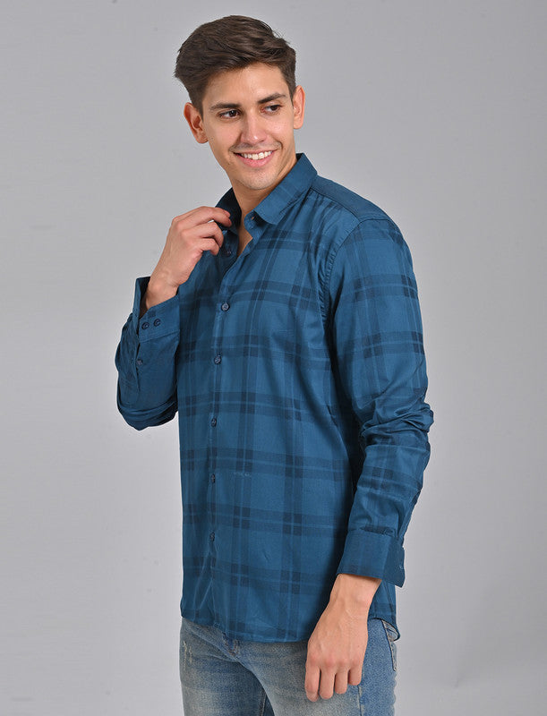 Buy Native Bull Blue Checked Shirt