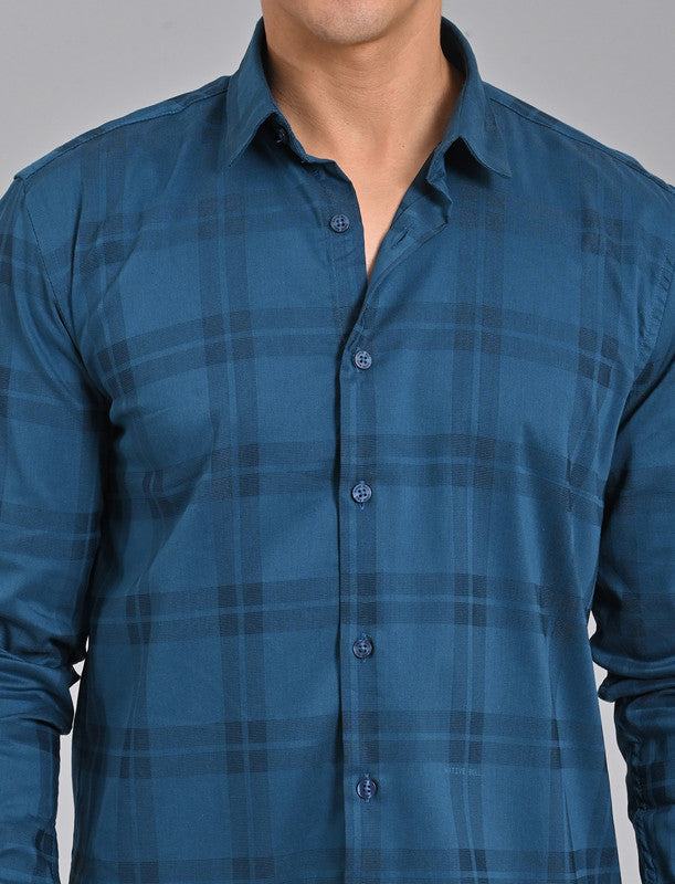 Shop Native Bull Blue Checked Shirt