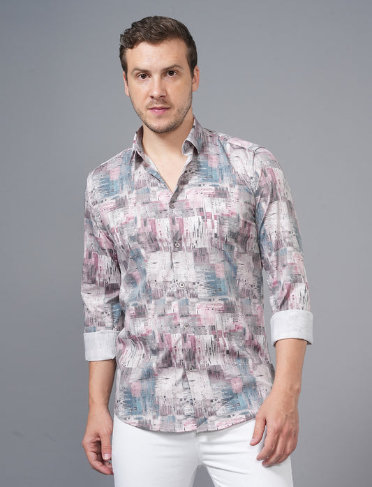 Multi Full Sleeve Printed Shirt