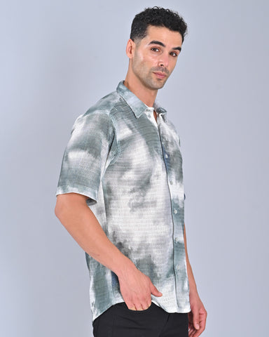 Men's Grey Tweed Shirt Online