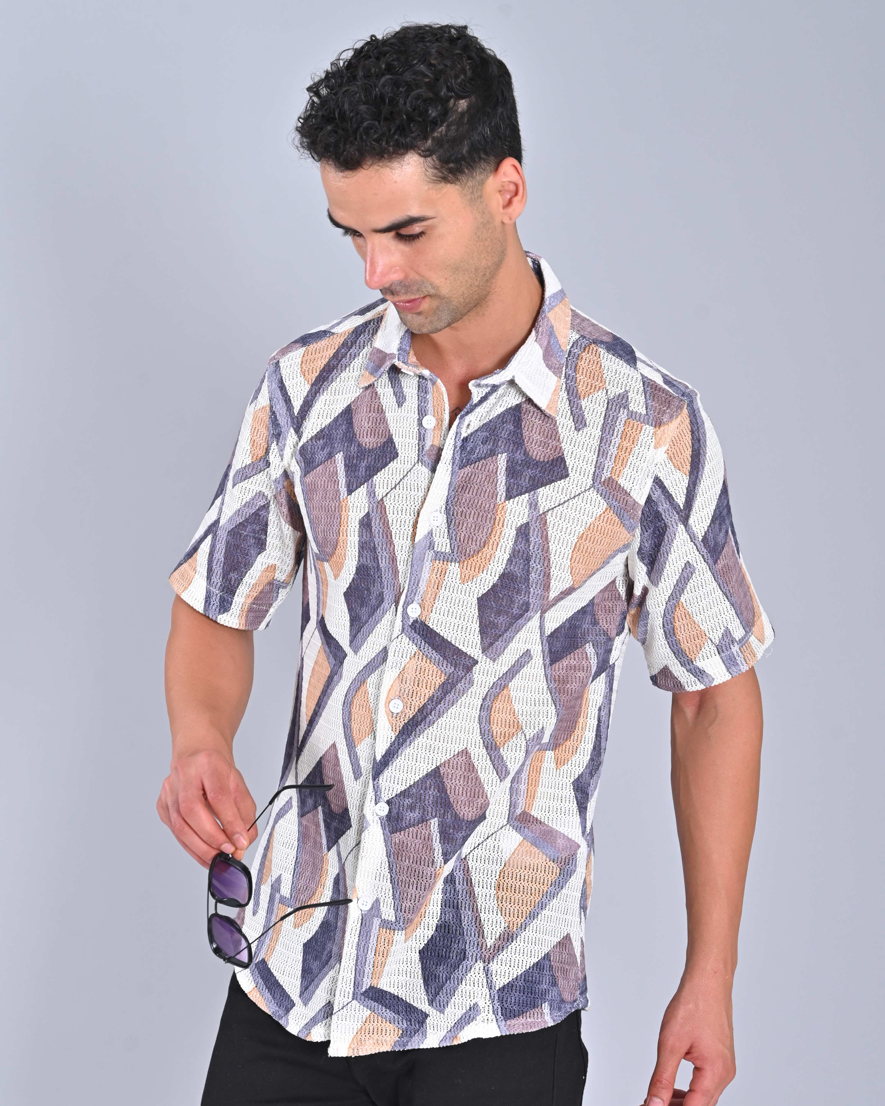 Shop Men's Lavender Mist Tweed Shirt Online