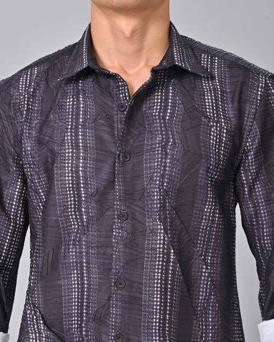 Buy Men's Dark Blue Long Sleeve Shirt Online