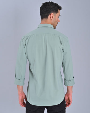 Buy Men's Classic Light Green Shirt