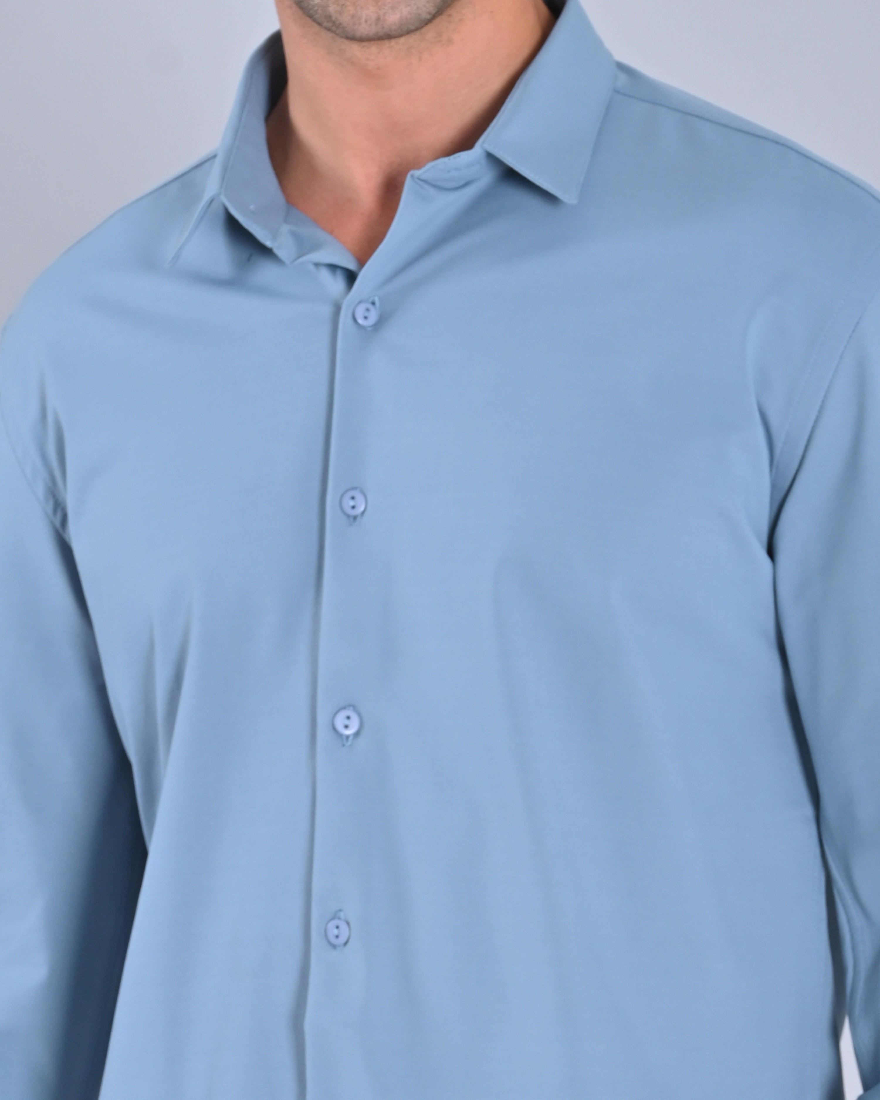 Buy Sky Blue Men's Shirt Online