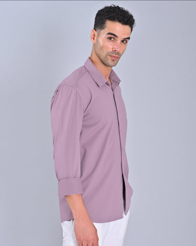 Buy Onion Pink Colour Men's Shirt Online